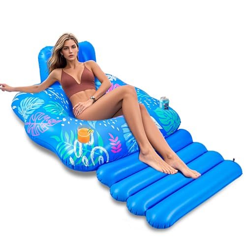 Pool Lounger with Footrest