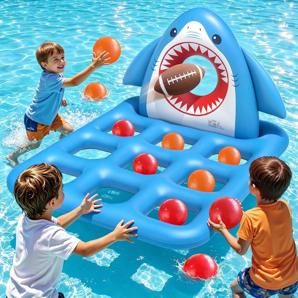Shark Tic Tac Toe Pool Game view 2