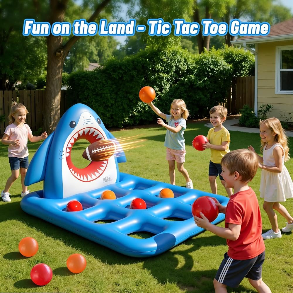 Shark Tic Tac Toe Pool Game view 7