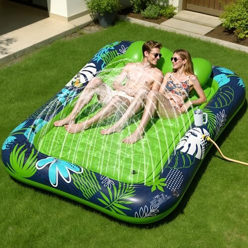 Tanning Lounger with Sprinkler